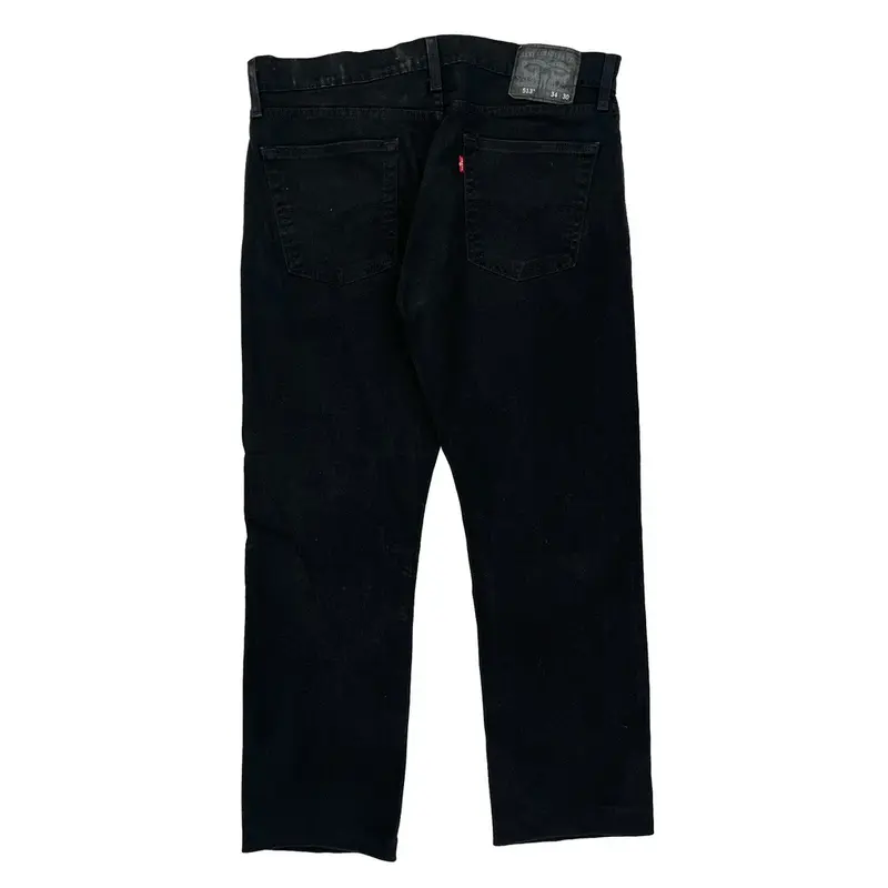 513 Levis Jeans - 34W 27L Black Denim