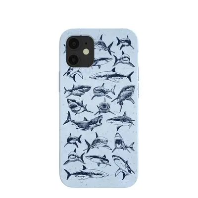 Powder Blue Great White iPhone 12 Mini Case