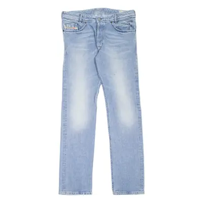 DIESEL Iakop Mens Jeans Blue Slim Tapered Stone Wash W31 L32