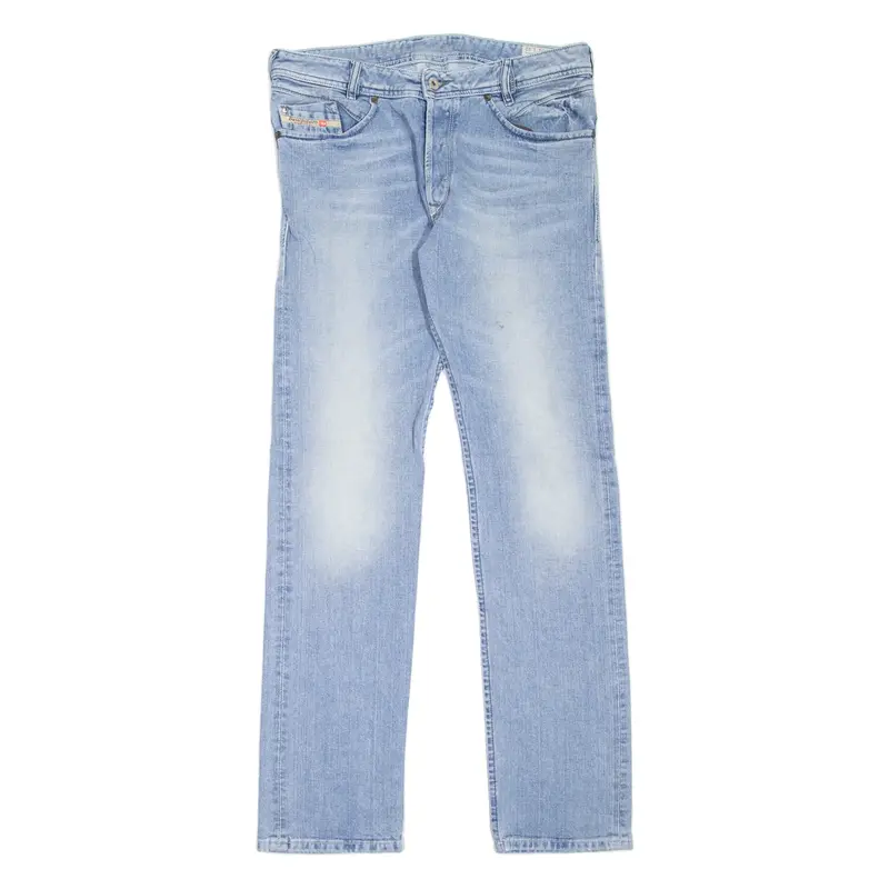 DIESEL Iakop Mens Jeans Blue Slim Tapered Stone Wash W31 L32