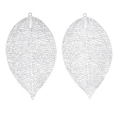 Tarnish Resistant 304 Stainless Steel Filigree Big Pendants