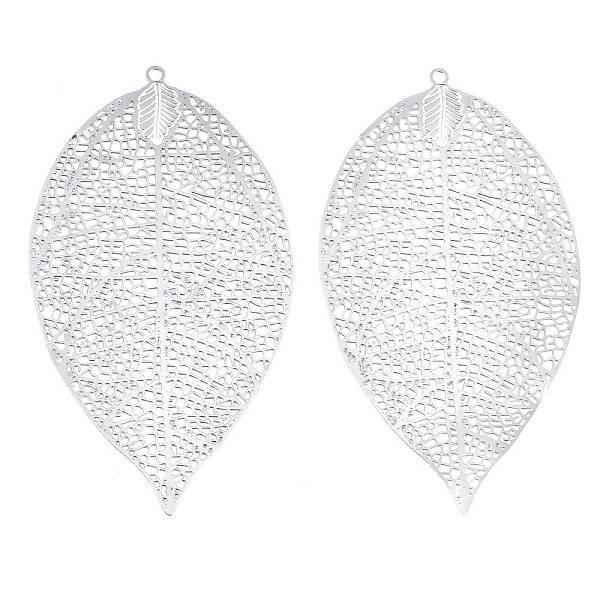 Tarnish Resistant 304 Stainless Steel Filigree Big Pendants