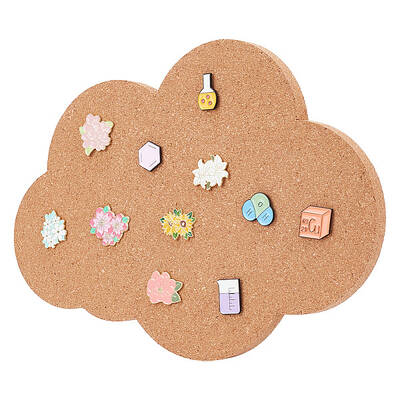 Cloud Wall Mounted Brooch Jewelry Display Cork Tray