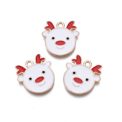 Christmas Alloy Enamel Pendants