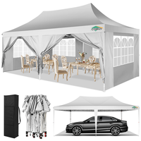 COBIZI 10x20 Pop up Water&Windproof Canopy Tents with 6 Removable Sidewalls,Easy Setup Outdoor Commercial Party Tent，Luxury...