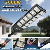 6500K 3000lmSolar Street Light, 502 LED Super Bright Solar Lights With Wide Angle Motion Sensor And Remote Control, Waterproo...