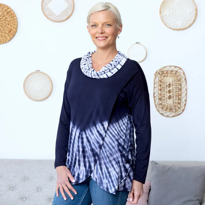 Waves Gone By Crossover Tunic - S/M