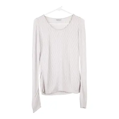 Club Society Jumper - Large White Viscose