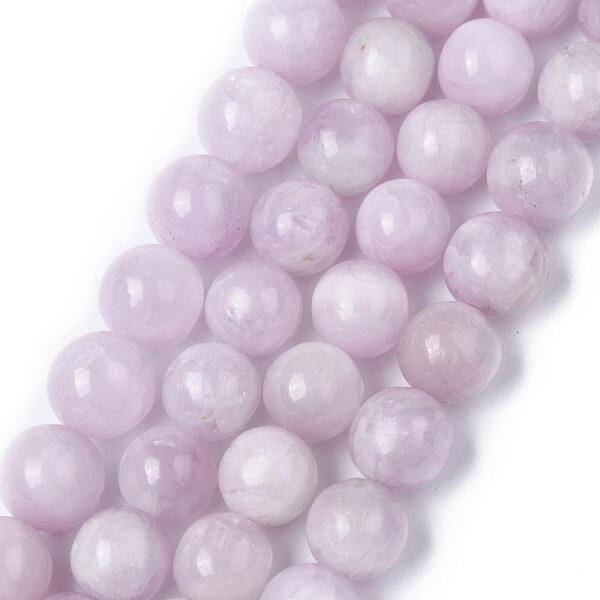 Natural Gemstone Kunzite Round Beads Strands