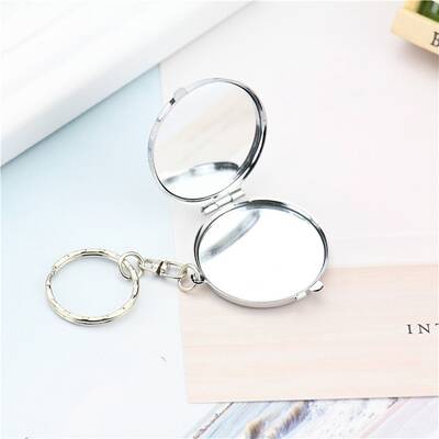 Iron Folding Mirror Keychain