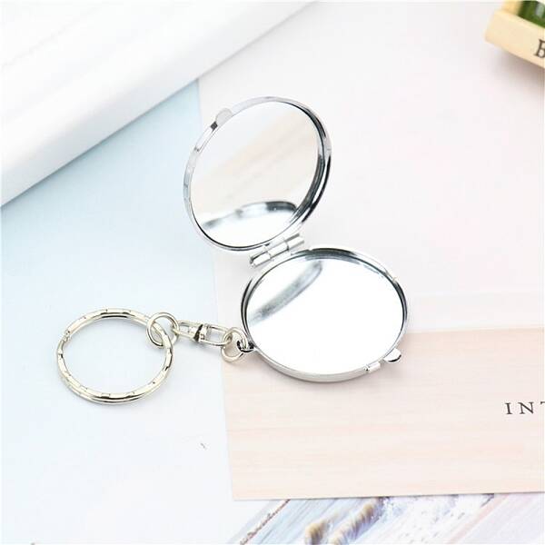 Iron Folding Mirror Keychain