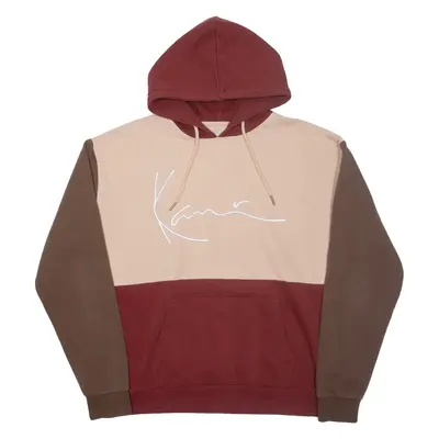 KARL KANI Mens Pink Hoodie L