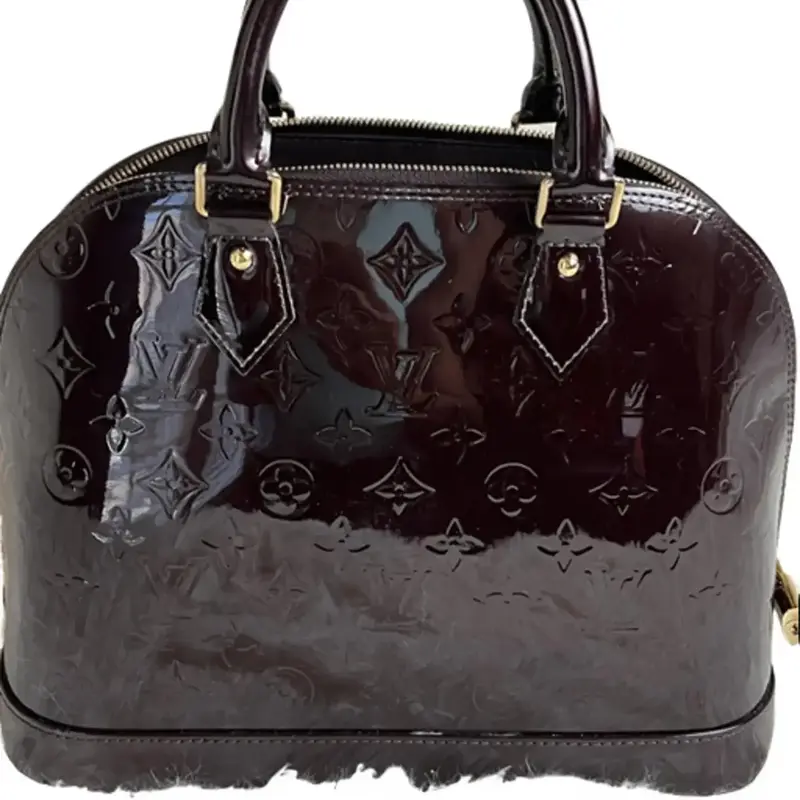 Pre-owned Louis Vuitton Leather Canvass tote bags Vernis Patent Leather Alma PM