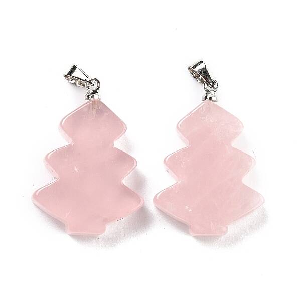 Natural Rose Quartz Pendants