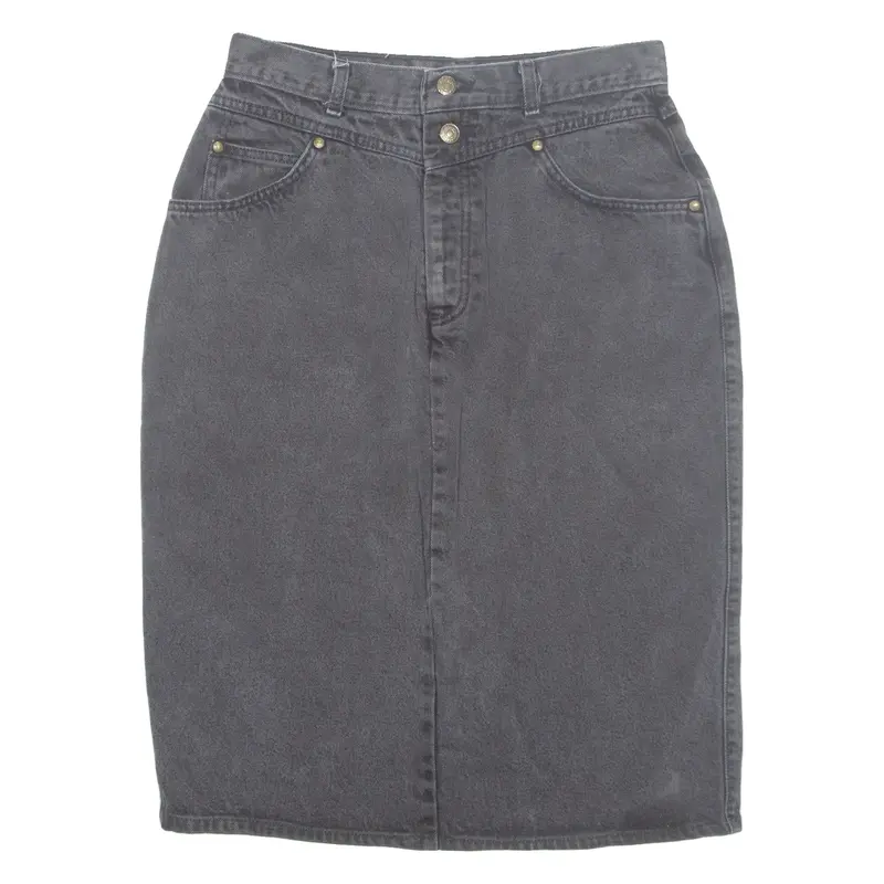 LEVI'S Womens Straight Skirt Grey Midi Denim M