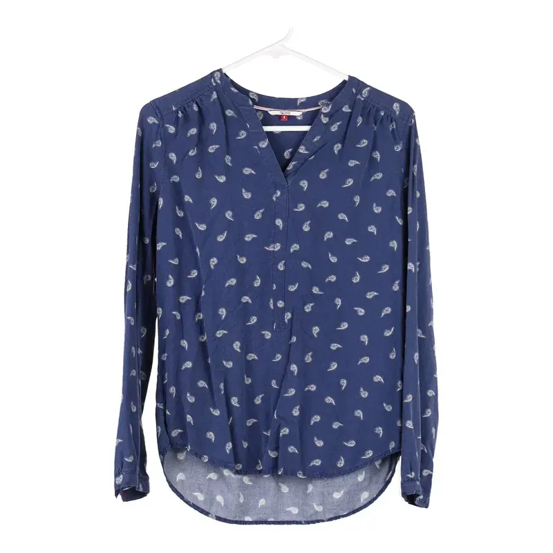 Hilfiger Denim Long Sleeve Top - Small Blue Cotton