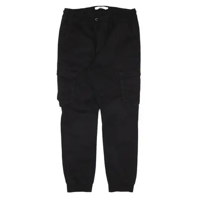 CELIO Cargo Trousers Black Regular Tapered Womens W32 L28