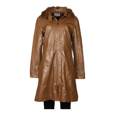 80s Coco Muda Leather Jacket - Large Brown Faux Leather