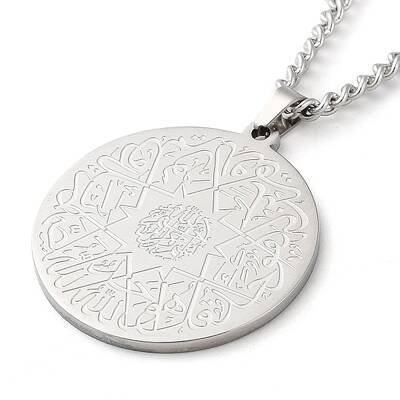 Non-Tarnish 304 Stainlessa Steel Curb Chain Pendant Necklaces
