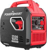 PowerSmart 2500-Watt Portable Gas Inverter Generator, Super Quiet, High Fuel-Efficient Generator, Lightweight, CARB Compliant...