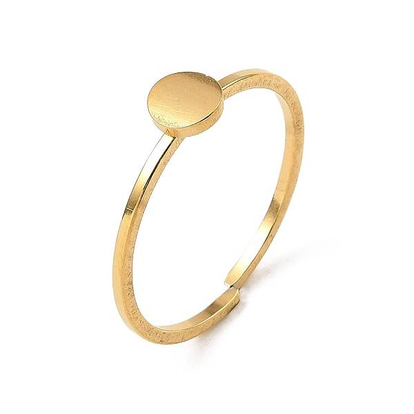304 Stainless Steel Adjustable Open Cuff Rings