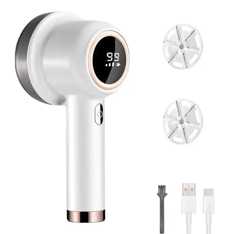 Rechargeable Fabric Shaver Electric Lint Remover with LED Display and Large Capacity Container 3, Settings Control Shaver Eas...