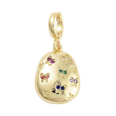 Brass with Cubic Zirconia Pendants