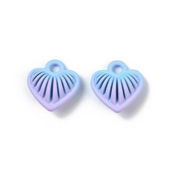 Spray Painted Alloy Pendants