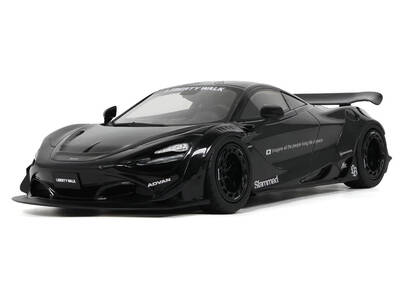 2023 McLaren 720S LB-Works - Liberty Walk Black 1/18 Model Car by GT Spirit
