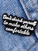 Famous Letter Brooch, Fashion Brooch for Women & Men, Enamel Pin Suitable for Backpacks, Jeans, Scarves, Hats Decoration