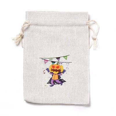 Halloween Cotton Cloth Storage Pouches