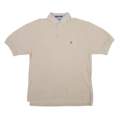 TOMMY HILFIGER Mens Polo Shirt Brown L