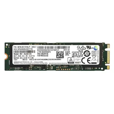MZNLN512HMJP-000L7 Samsung PM871a 512GB Triple-Level Cell SATA 6Gb/s Mainstream Endurance (AES-256) M.2 2280 Solid State Driv...