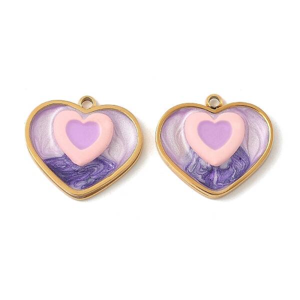 304 Stainless Steel Enamel Pendants