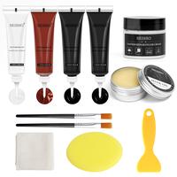 SEISSO Leather Repair Kit for Furniture, Vinyl Repair Kit, Leather Dye with Mink Oil,Repair Filler Restorer of Scratch, Tears...