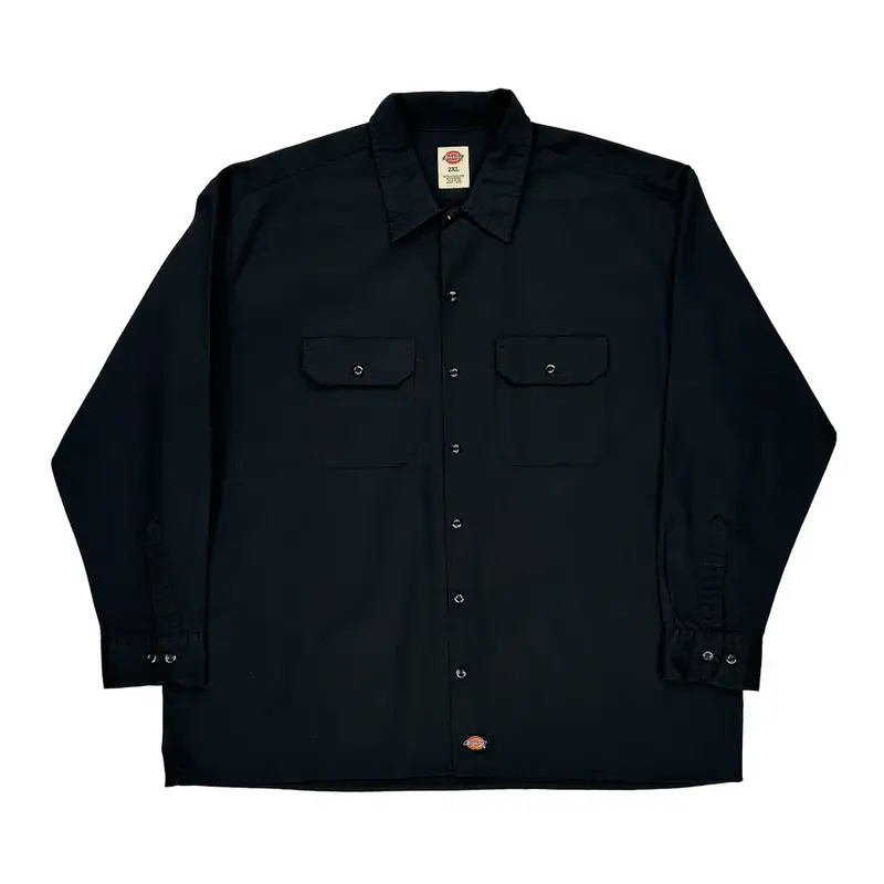 Dickies Shirt - 2XL Black Polyester Blend