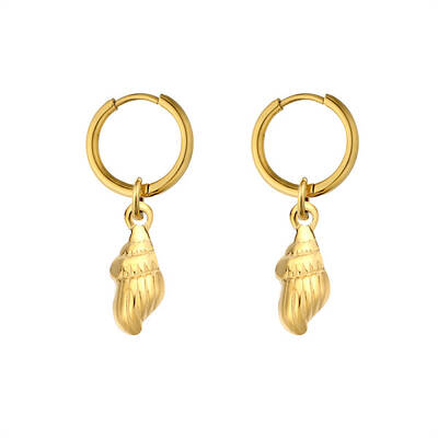 Stainless Steel Seashell Shape Earrings for Women