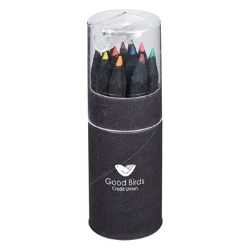 100 Custom Blackwood 12-Piece Colored Pencil Set In Tube With ...