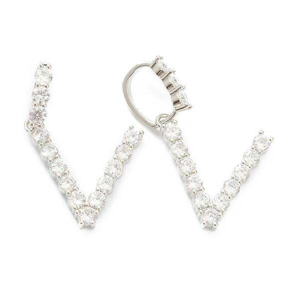 Brass Micro Pave Clear Cubic Zirconia Pendants