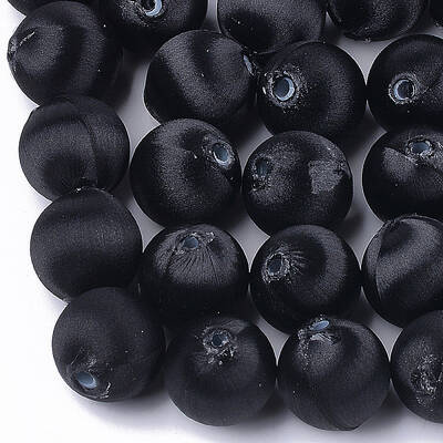 Polyester Thread Fabric Covered Beads