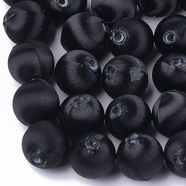 Polyester Thread Fabric Covered Beads