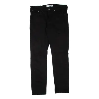 CALVIN KLEIN JEANS Womens Jeans Black Slim Straight W32 L32