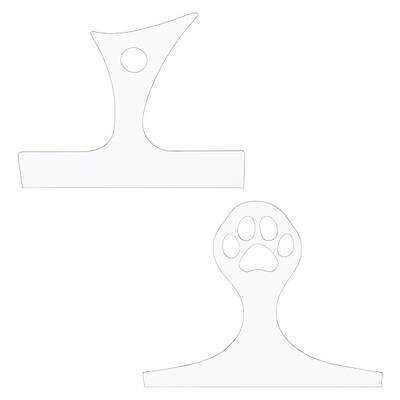 DICOSMETIC 2Pcs Acrylic Router Templates 2 Styles Board Handle Templates Woodworking Tracing Stencils for DIY Kitchen Craft