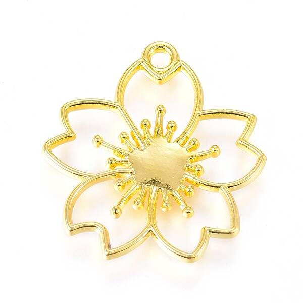 Alloy Open Back Bezel Pendants