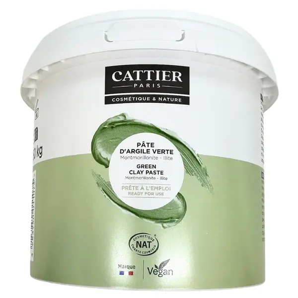 Ready to use green clay paste Cattier 1.350 kg
