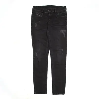 DIESEL Distressed Jeans Black Denim Slim Skinny Womens W27 L30