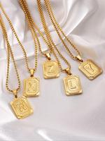 Unisex Street Trend 26 Letter Pendant Necklace, Summer 2024 All-match Pendant Necklace, Fashionable Jewelry As Birthday Gift ...