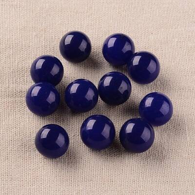Natural White Jade Round Ball No Hole Beads