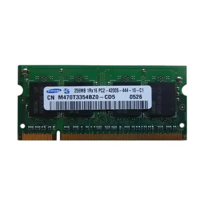 Samsung M470T3354BZ0-CD5 | 256MB DDR2-533MHz PC2-4200 Non-ECC Unbuffered SODIMM CL4 1Rx16 1.8V 200-Pin Memory Module