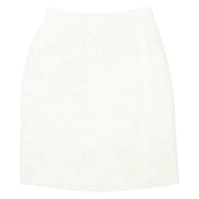 ARIELLA Womens Straight Skirt White Knee Length S